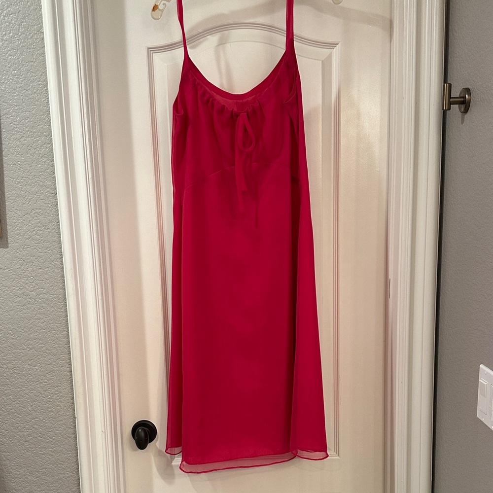 Sheer Raspberry Cover-Up with Matching Neglige - Picture 7 of 11